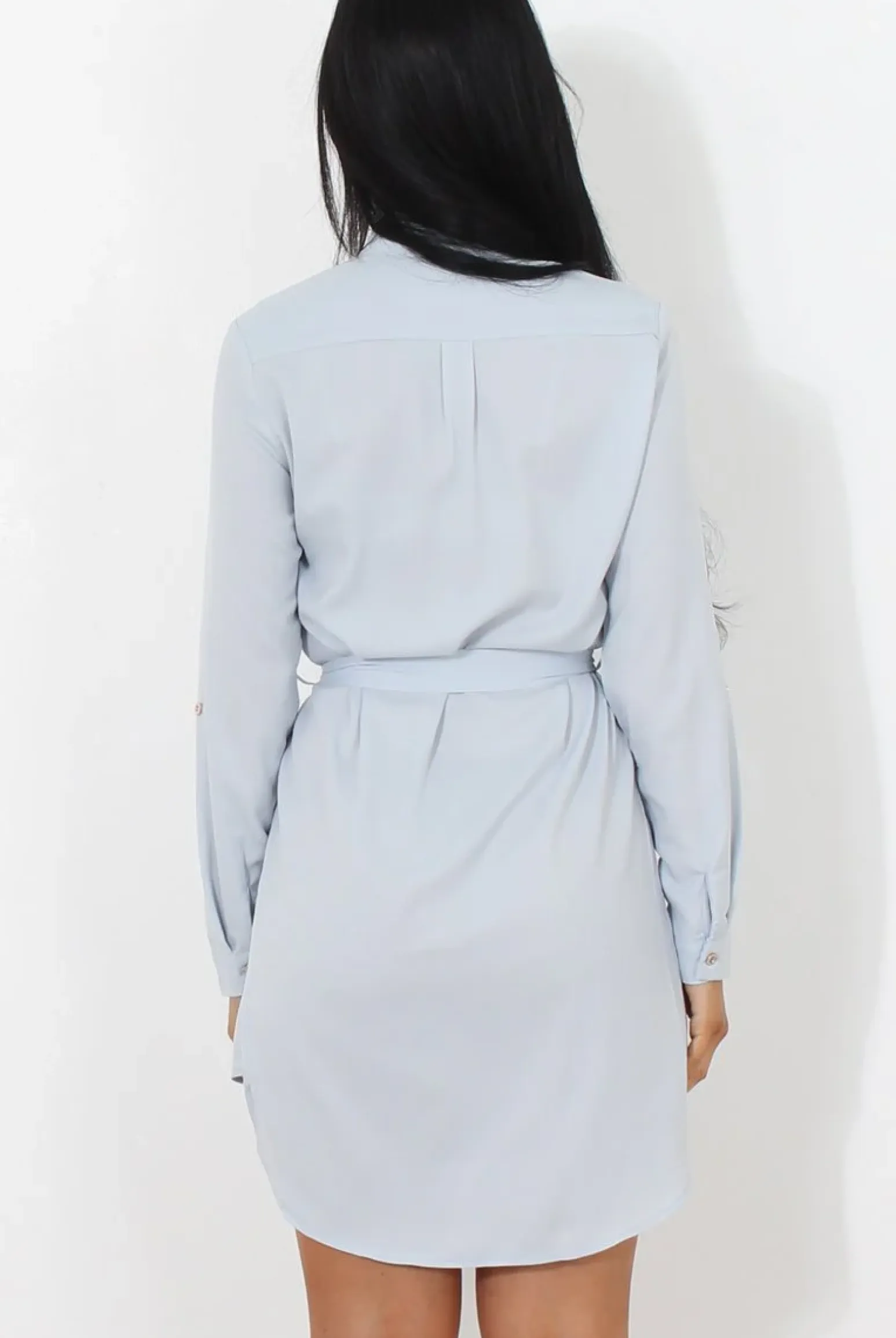 Rebellious Fashion Archer Blue Shirt Dress