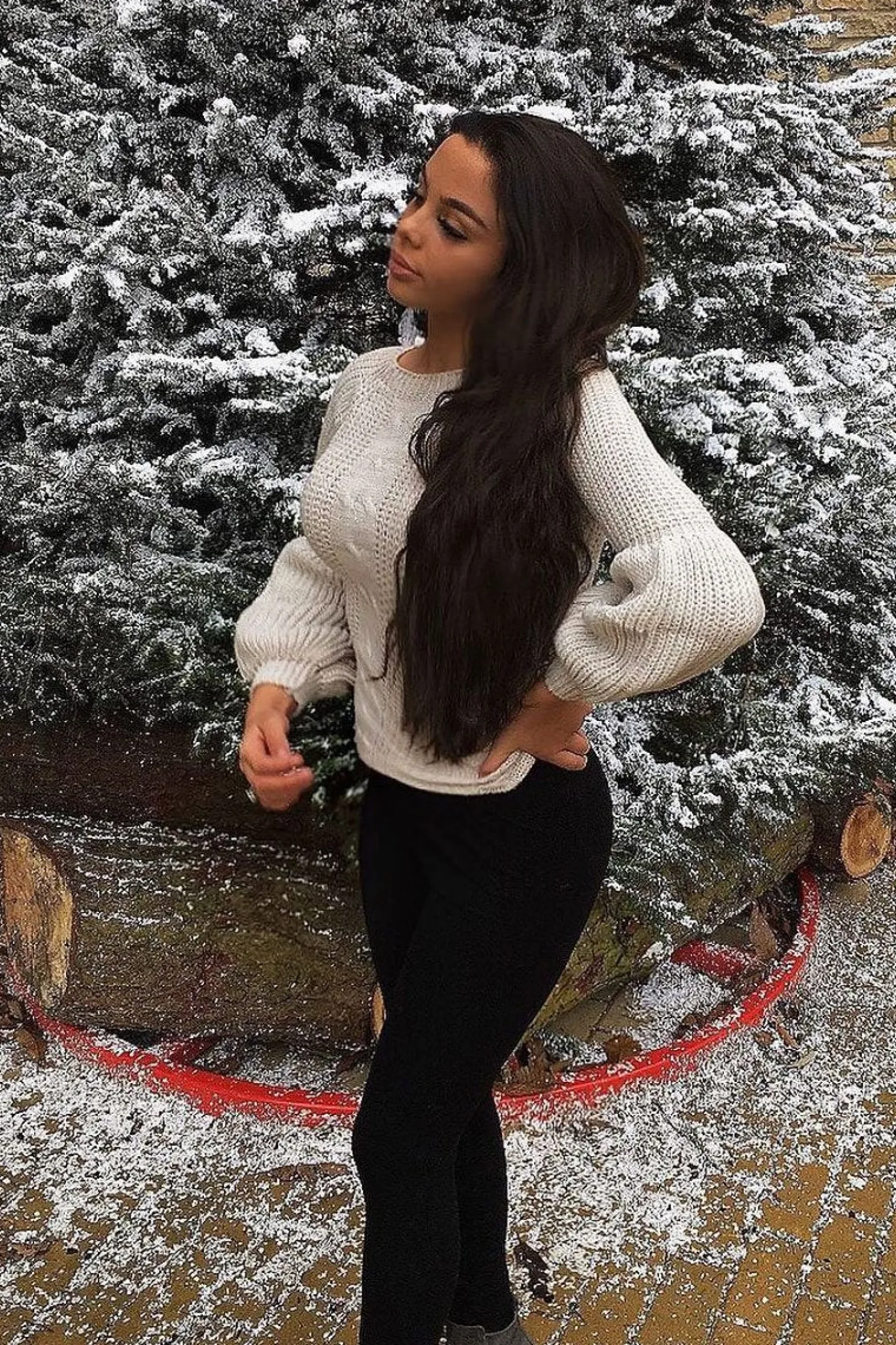 Rebellious Fashion Beige Cable Knit Balloon Sleeve Jumper - Elicia