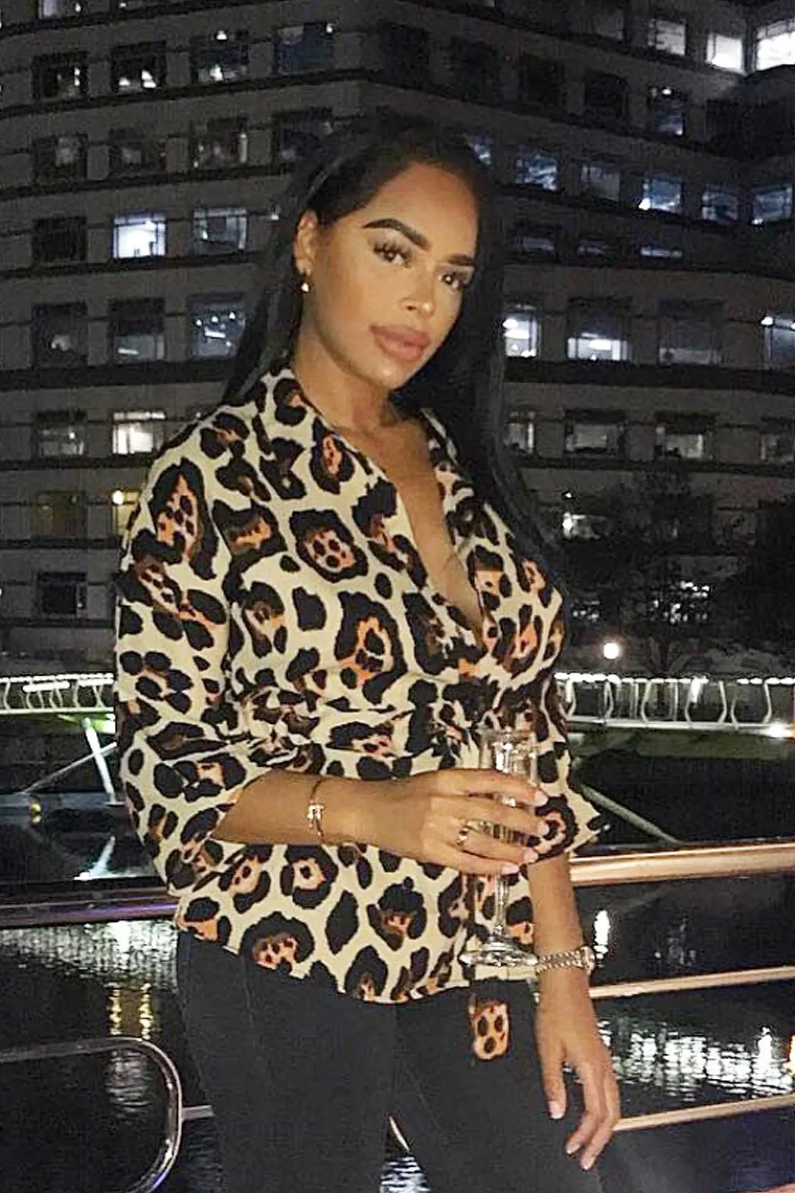 Rebellious Fashion Beige Leopard Tie Front Button Down Blouse - Janiylah
