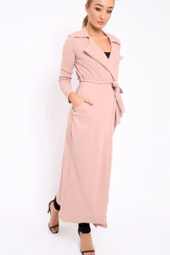 Rebellious Fashion Beige Long Duster Jacket - Gigi