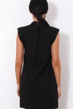 Rebellious Fashion Black Cut Out Dress-Miranda