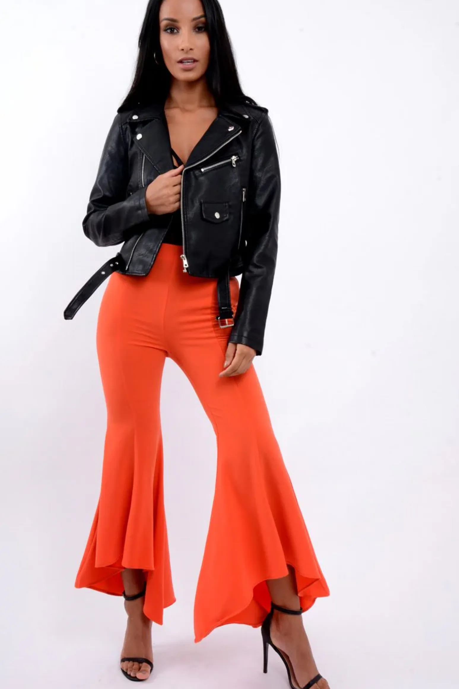 Rebellious Fashion Black Biker Jacket - Hanna
