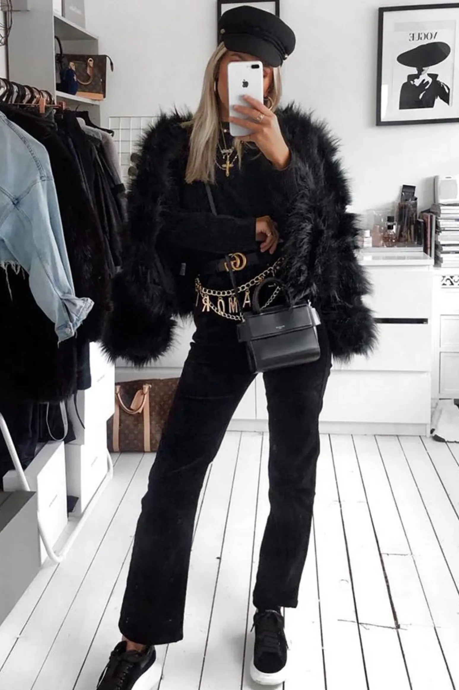 Rebellious Fashion Black Corduroy Straight Leg Jeans - Maddey
