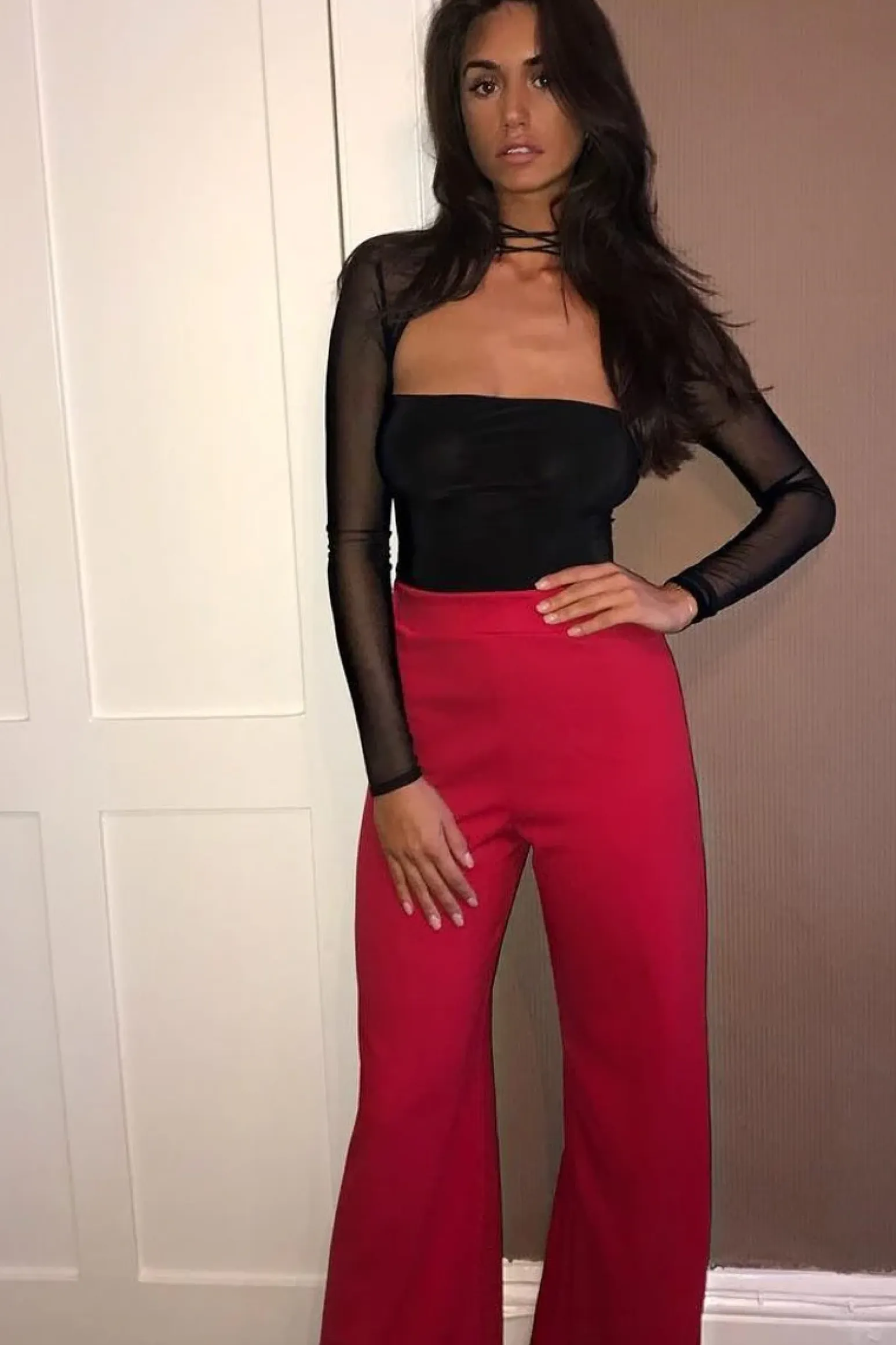Rebellious Fashion Black Extreme Cut Out Choker Neck Mesh Bodysuit - Ana