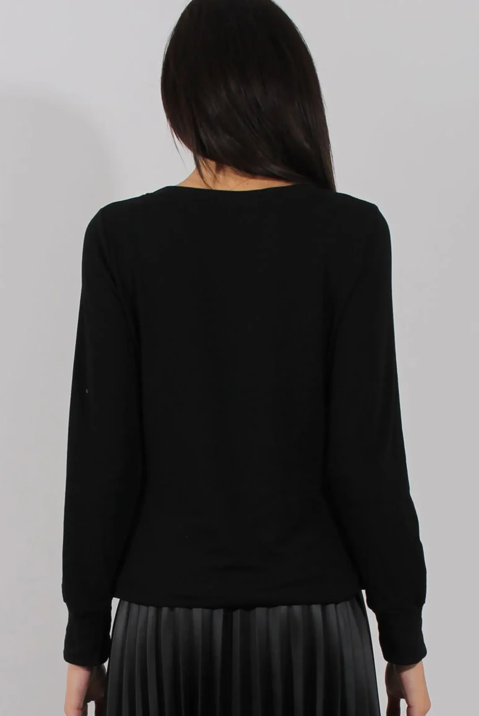 Rebellious Fashion Black Fluffy Ice Cream Jumper - Noella