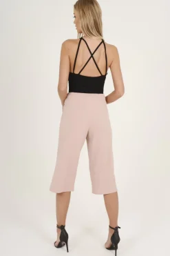 Rebellious Fashion Black Front Harness Bodysuit - Neema