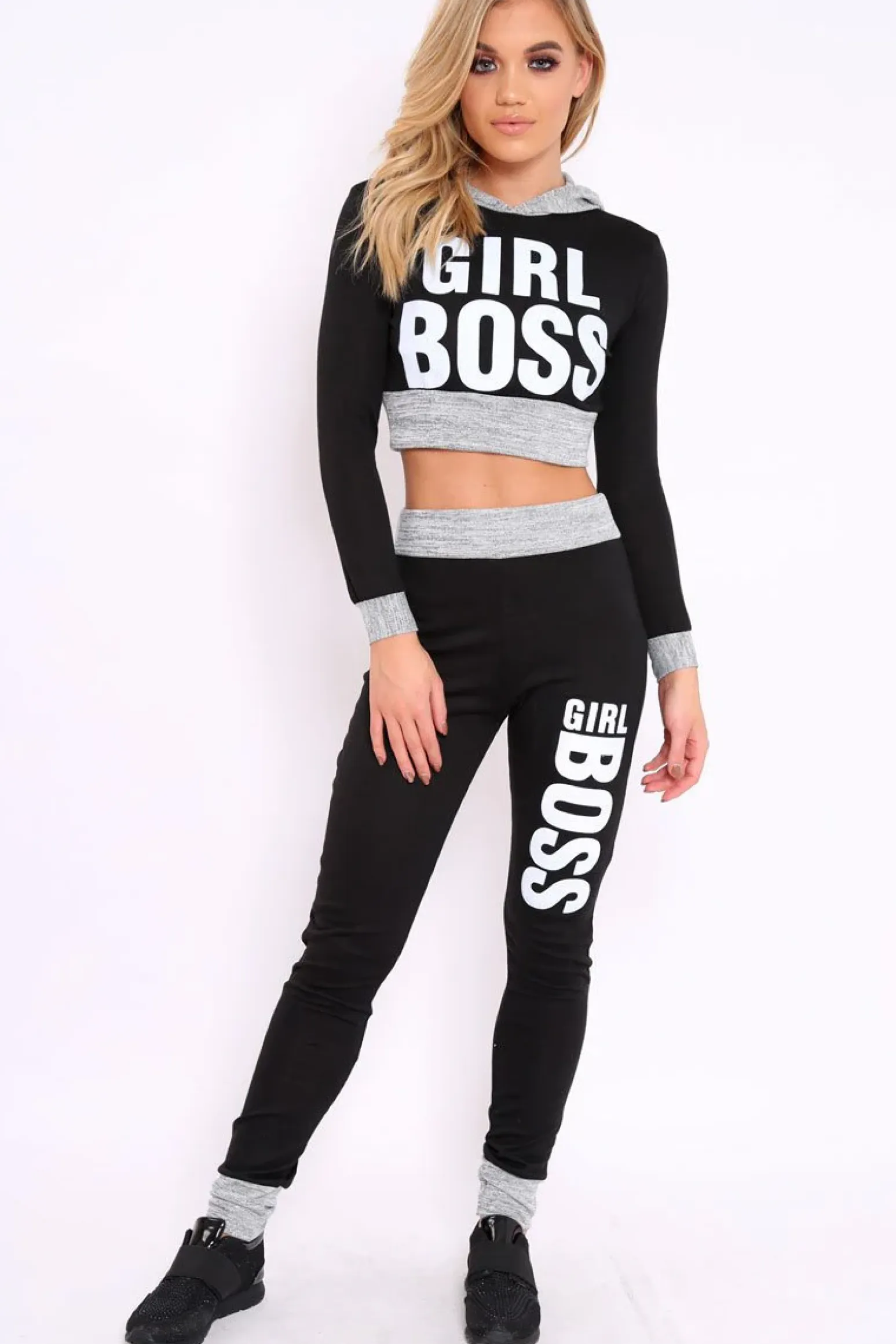 Rebellious Fashion Black Girl Boss Loungewear Set - Evie