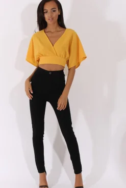 Rebellious Fashion Black High Waisted Skinny Fit Jeans - Nemesis