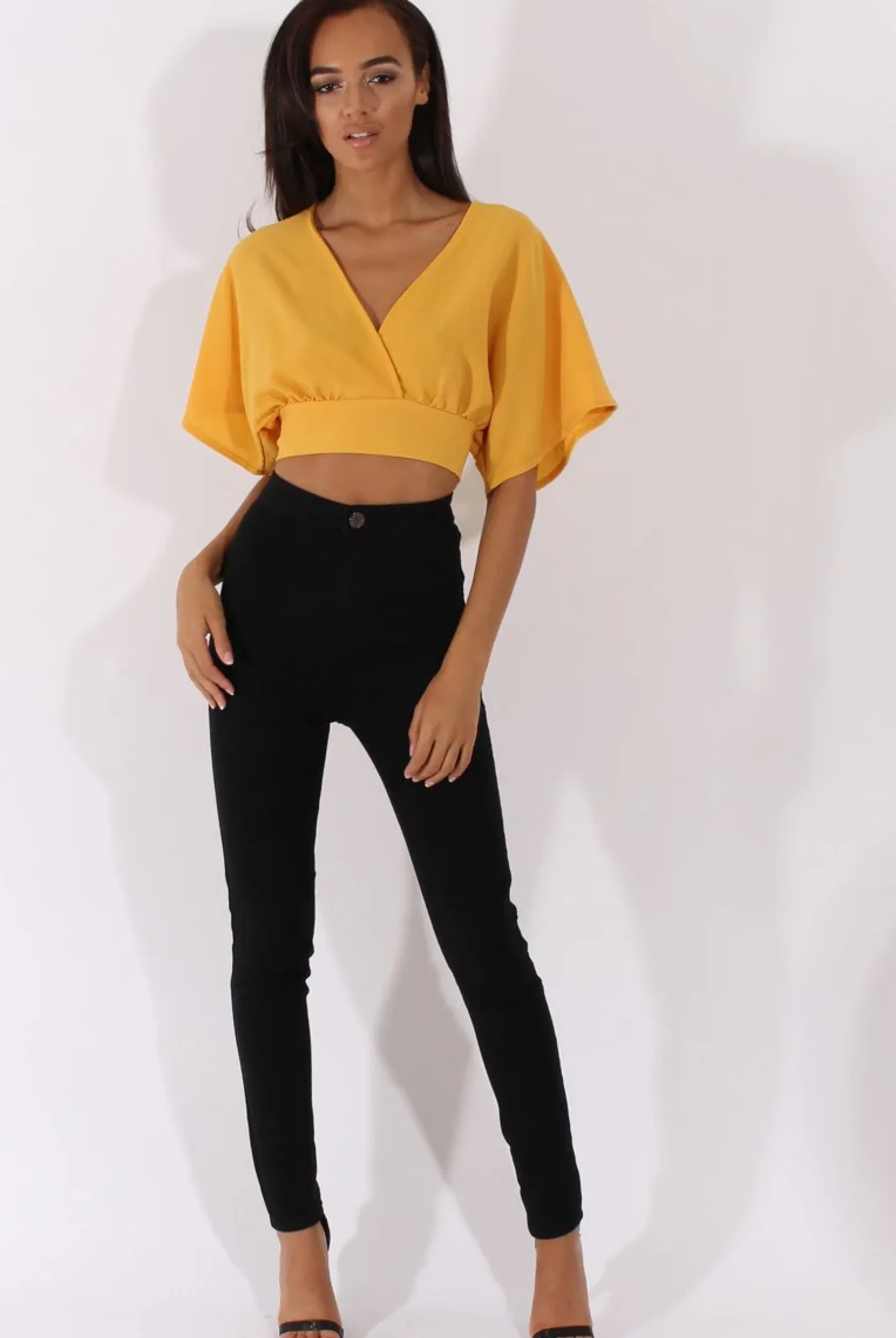 Rebellious Fashion Black High Waisted Skinny Fit Jeans - Nemesis