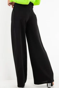 Rebellious Fashion Black High Waist Paper Bag Buckle Belt Trousers - Ivyonna