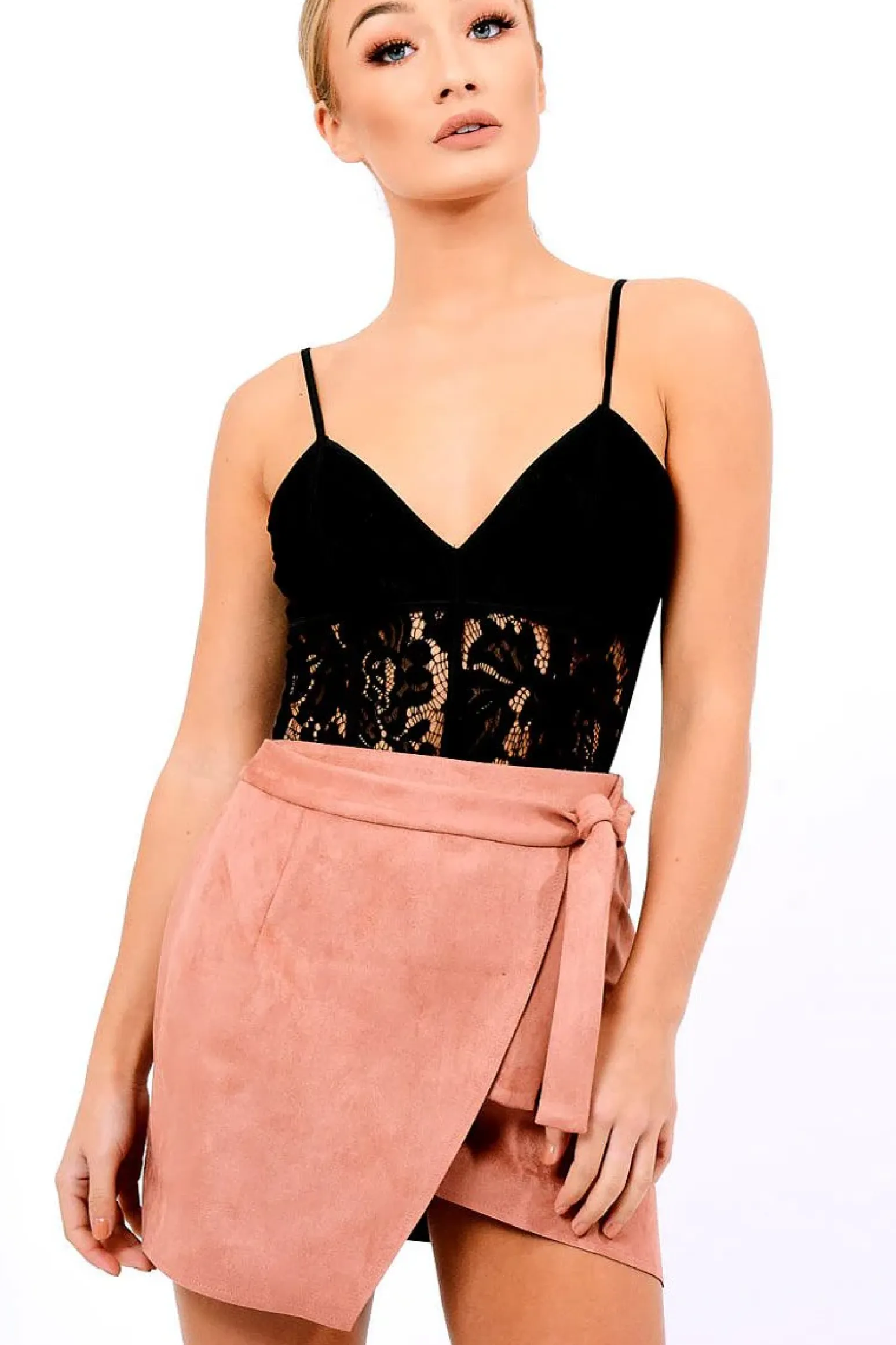 Rebellious Fashion Black Lace Bodysuit - Daria