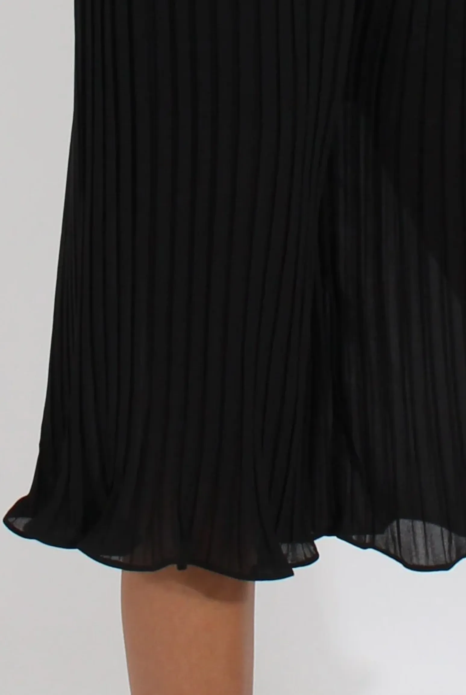 Rebellious Fashion Black Pleated High Waisted Culottes - Audrey
