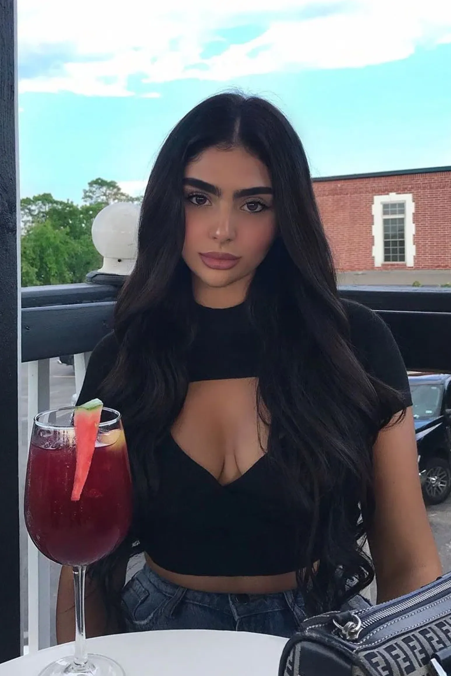Rebellious Fashion Black Ribbed Keyhole Cut Out High Neck Crop Top - Roniya