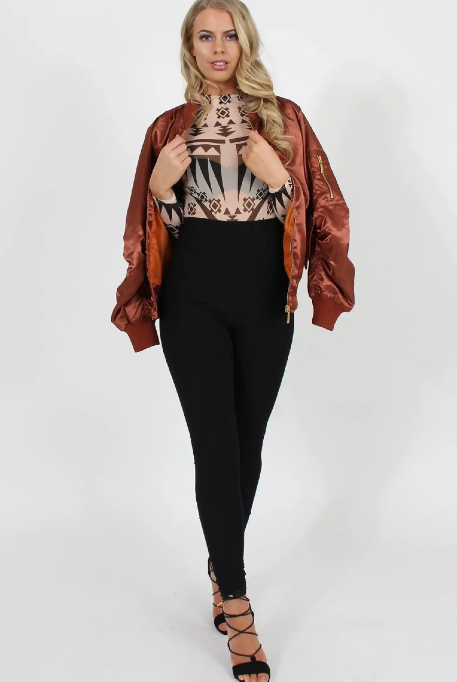 Rebellious Fashion Black Ribbed Leggings - Kirsty