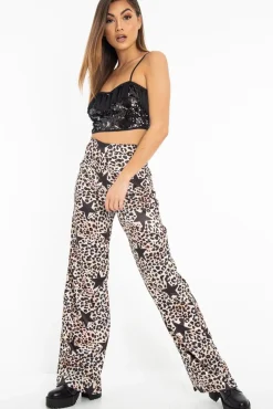 Rebellious Fashion Black Sequin Detail Tassel Front Plunge Bralet - Bethany