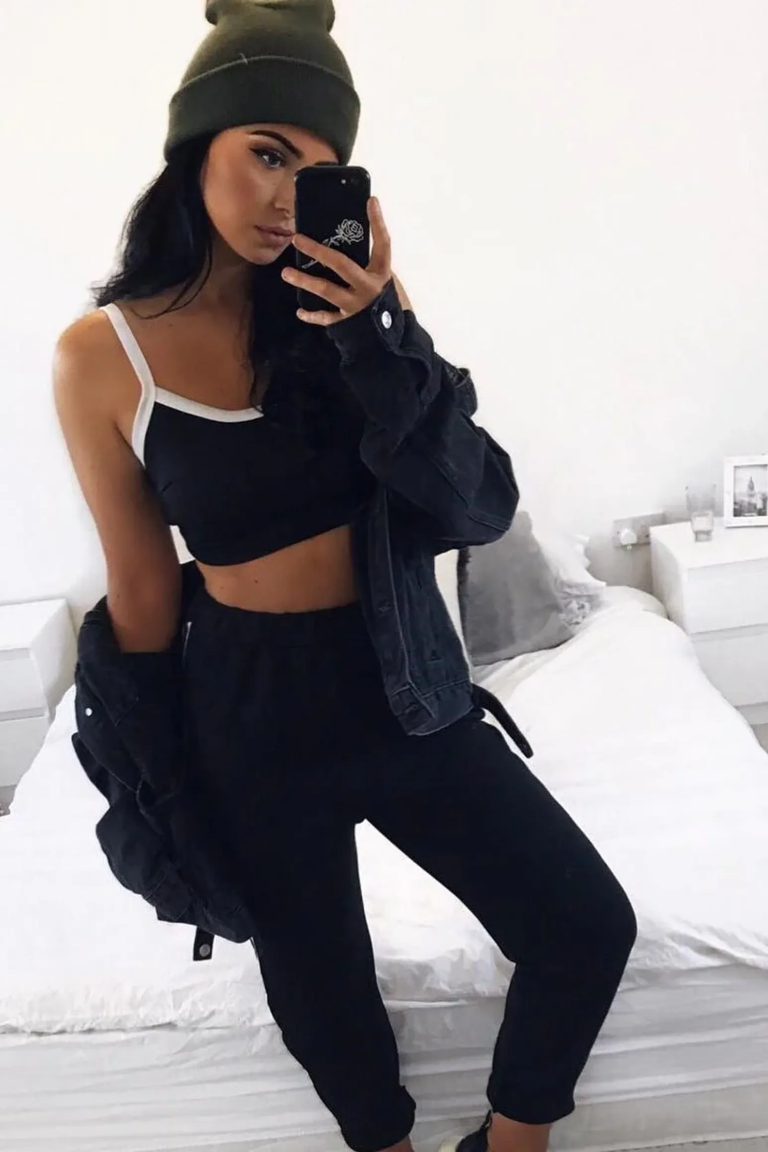 Rebellious Fashion Black Side Sportswear Stripe Loungewear Set - Tiffie