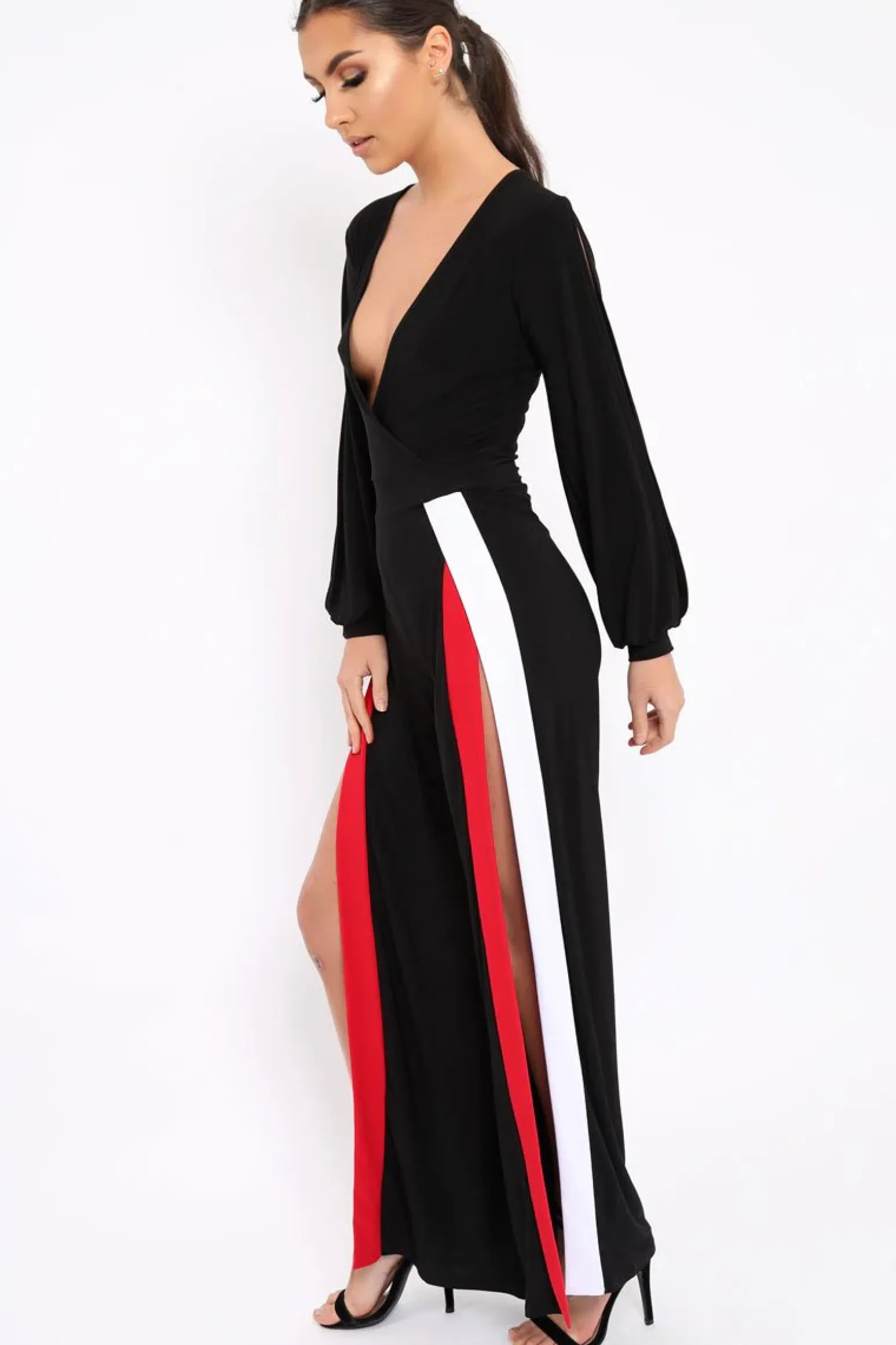 Rebellious Fashion Black Stripe Jumpsuit - Aaisha