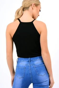 Rebellious Fashion Black Wild Child Cropped Tee - Rumi
