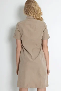 Rebellious Fashion Bliss Beige Shirt Dress