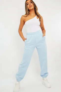 Rebellious Fashion Blue Oversized Joggers - Erica