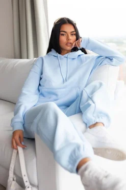 Rebellious Fashion Blue Soft Fleece Hoodie - Maia