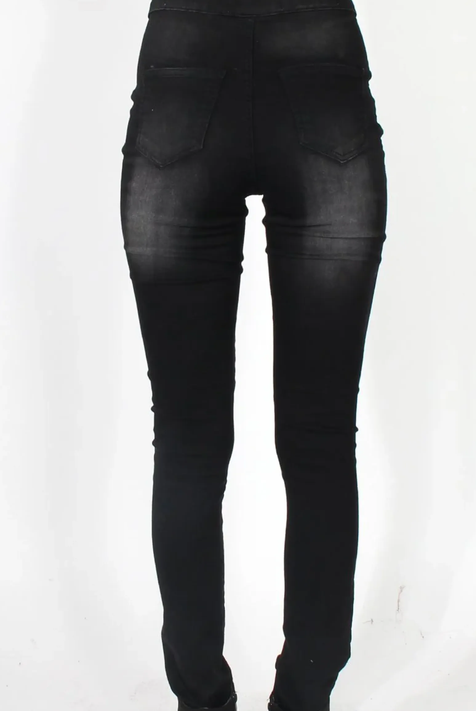 Rebellious Fashion Caprice Black High Waisted Jeans