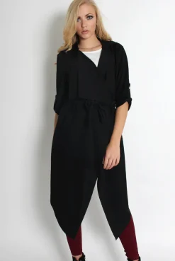 Rebellious Fashion Caroline Black Waterfall Jacket