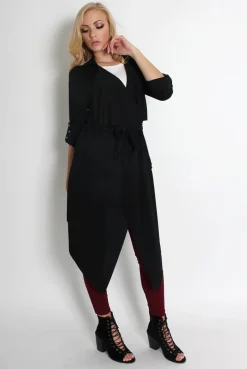 Rebellious Fashion Caroline Black Waterfall Jacket