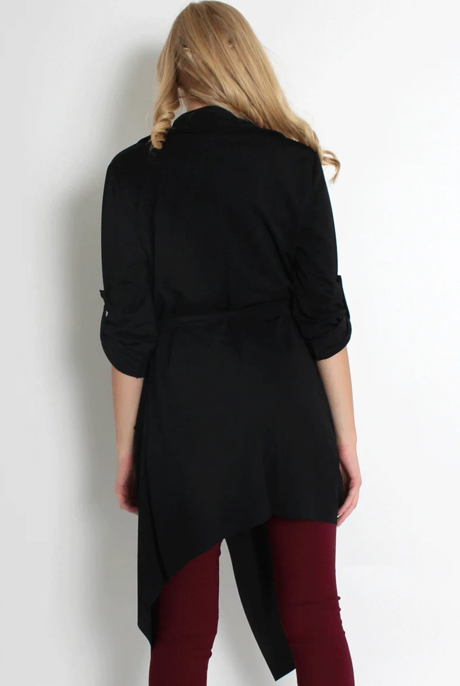 Rebellious Fashion Caroline Black Waterfall Jacket