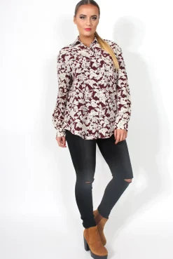 Rebellious Fashion Cassidy Floral Print Shirt