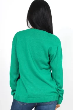 Rebellious Fashion Chrissy Green Elf Christmas Jumper