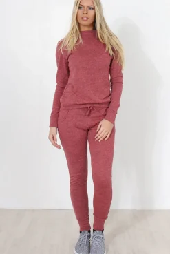 Rebellious Fashion Coral Loungewear Set-Josie