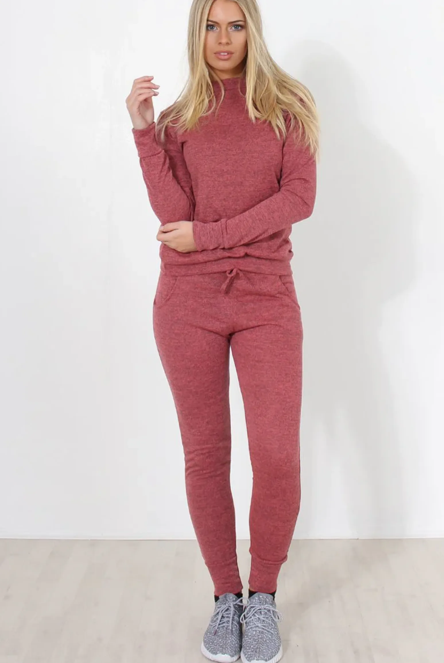 Rebellious Fashion Coral Loungewear Set-Josie