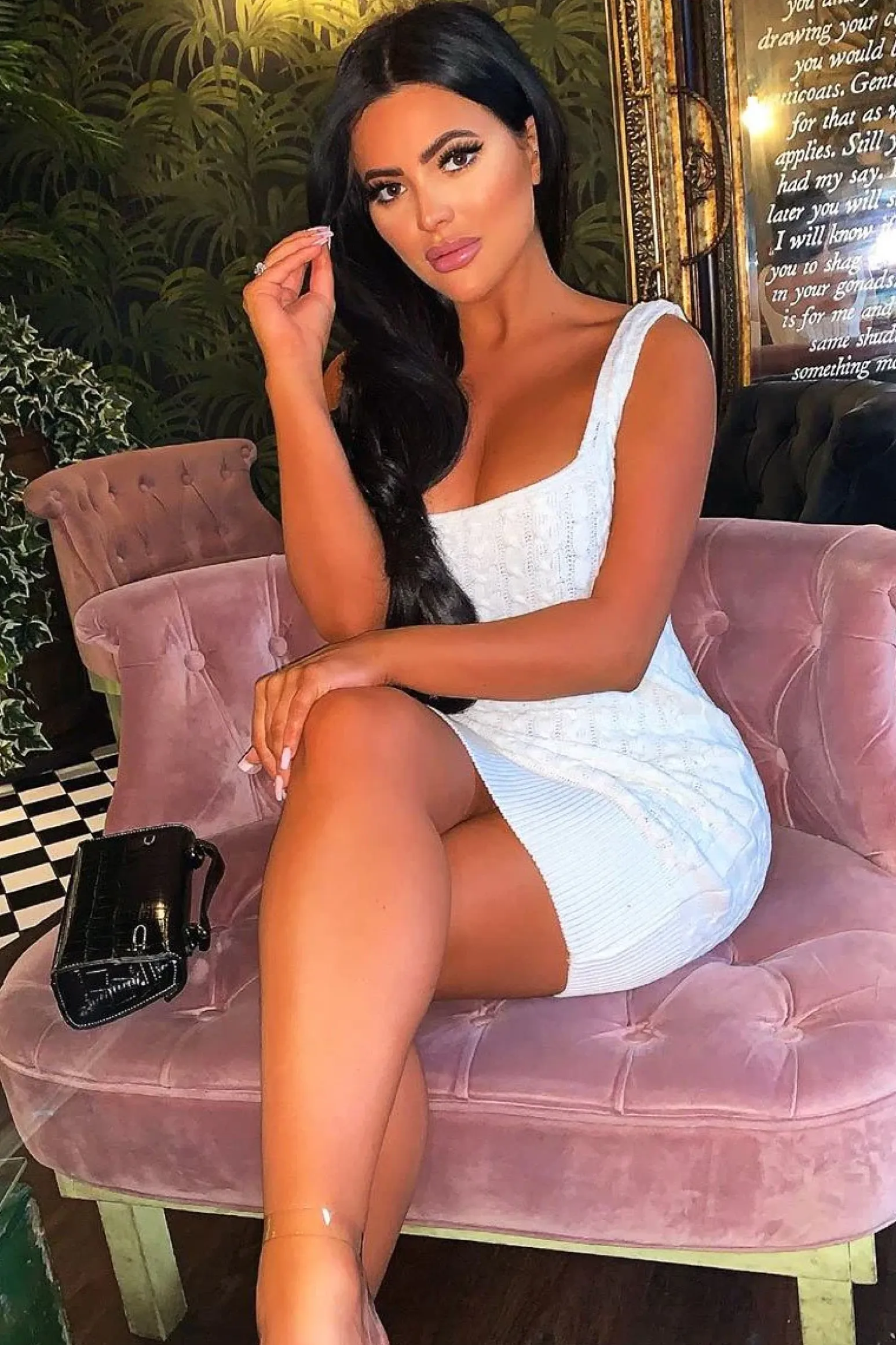 Rebellious Fashion Cream Cable Knit Mini Jumper Dress - Willow