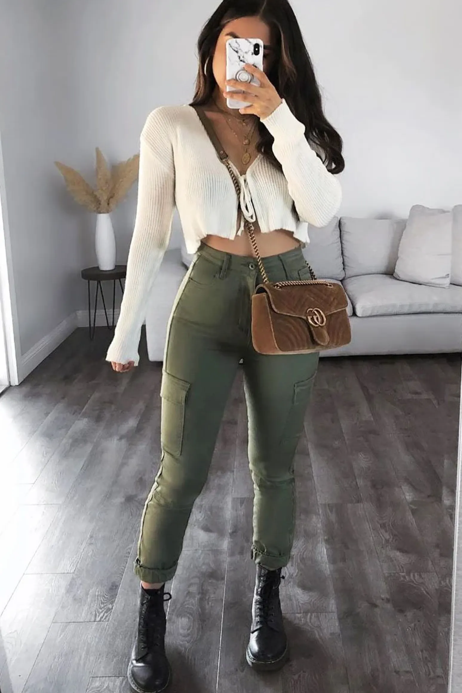 Rebellious Fashion Cream Front Tie Knit Cardigan Top - Paloma
