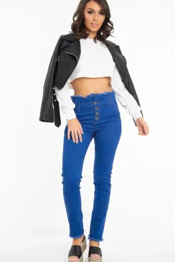 Rebellious Fashion Cream Long Sleeve Crop Top - Nolan