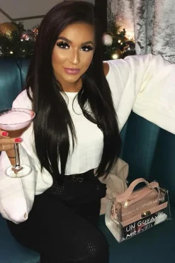 Rebellious Fashion Cream Striped Cropped Batwing Jumper with V neck -Karri