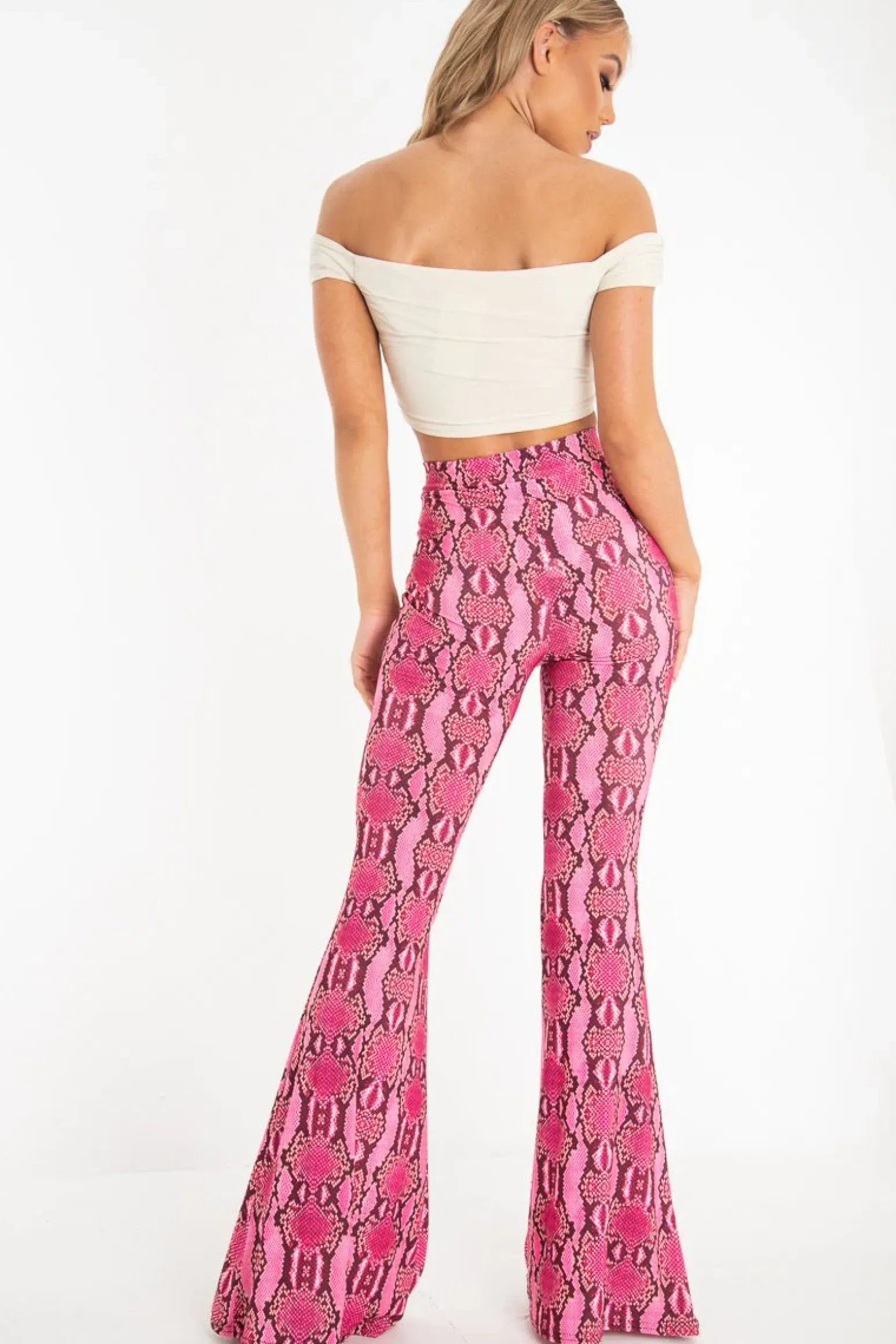 Rebellious Fashion Cream Tie Front Ruched Off Shoulder Crop Top - Blake