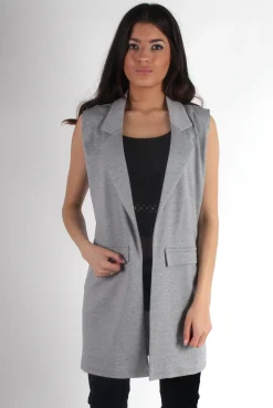 Rebellious Fashion Ebony Grey Waist Coat