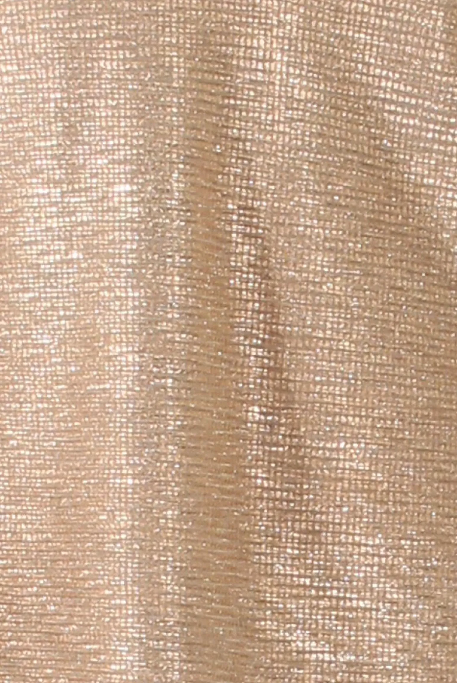 Rebellious Fashion Golden Metallic Textured Slip Dress - Saffron