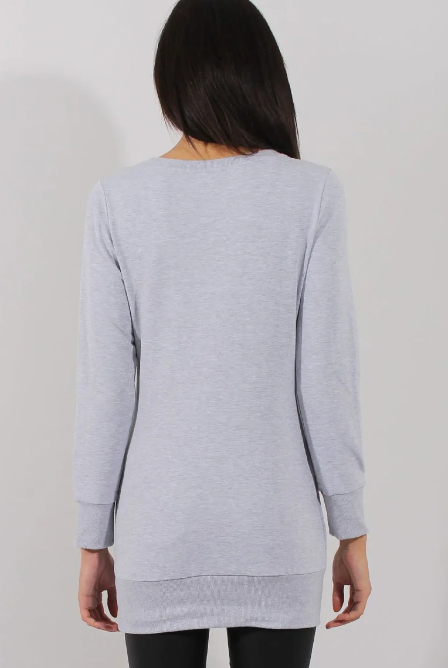Rebellious Fashion Grey Fluffy Ice Cream Jumper - Noella