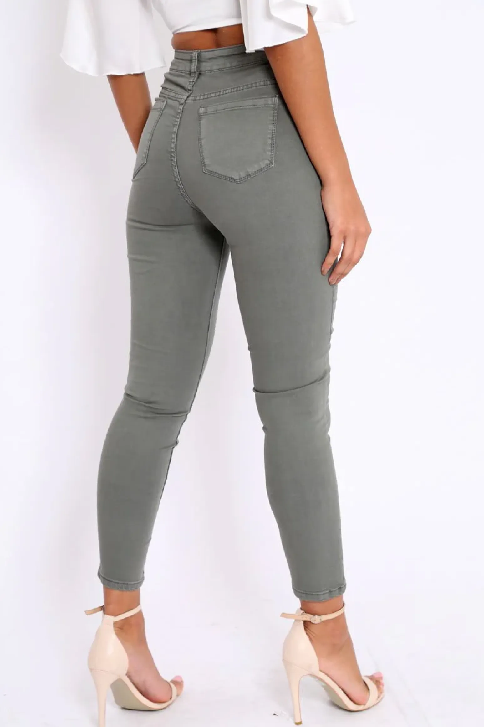 Rebellious Fashion Grey Skinny Jeans - Madisson