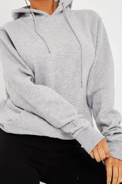 Rebellious Fashion Grey Soft Fleece Hoodie - Maia