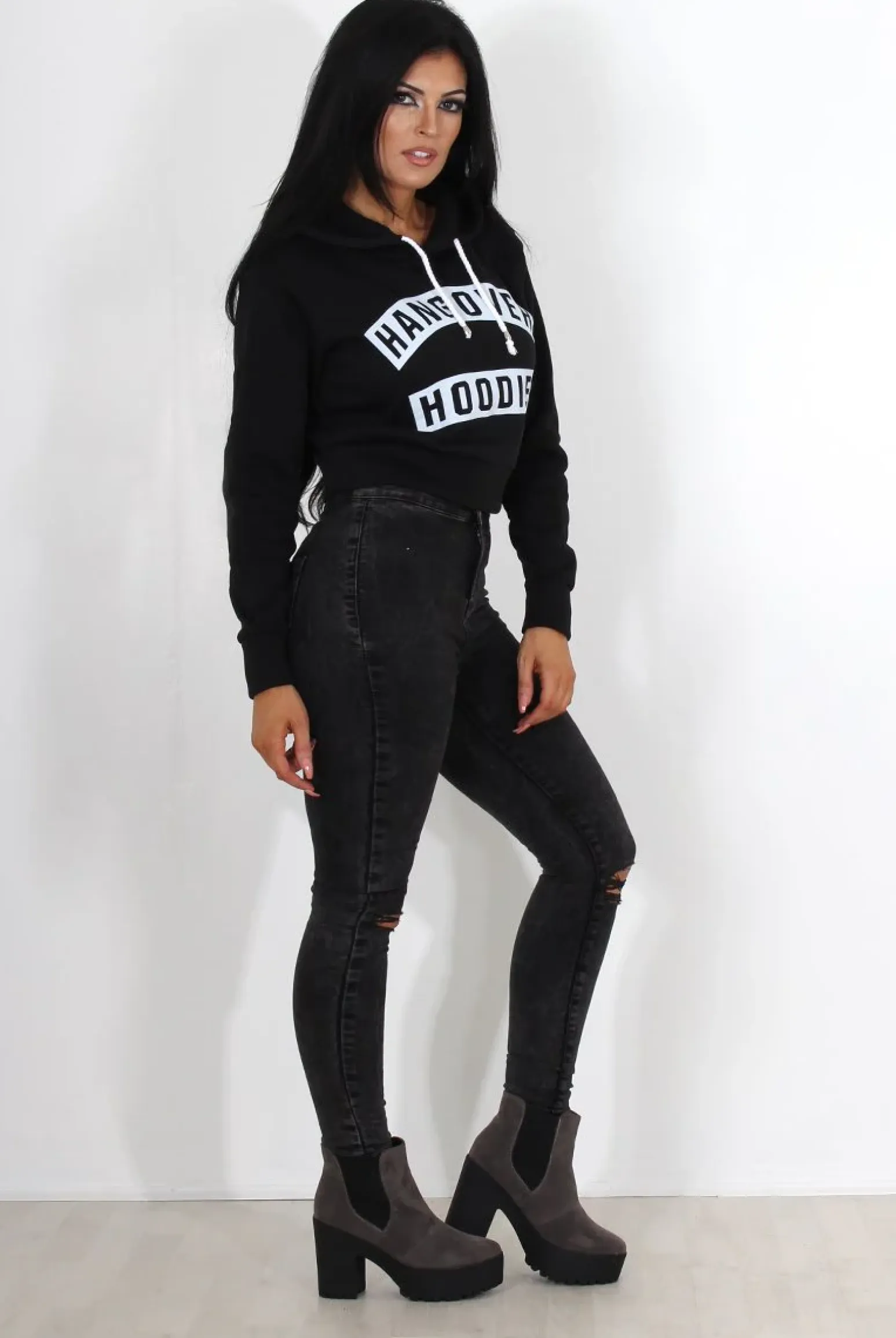 Rebellious Fashion Hailey Black Hangover Hoodie