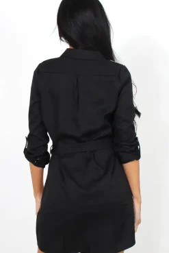 Rebellious Fashion Harper Pink Panel Shirt Dress