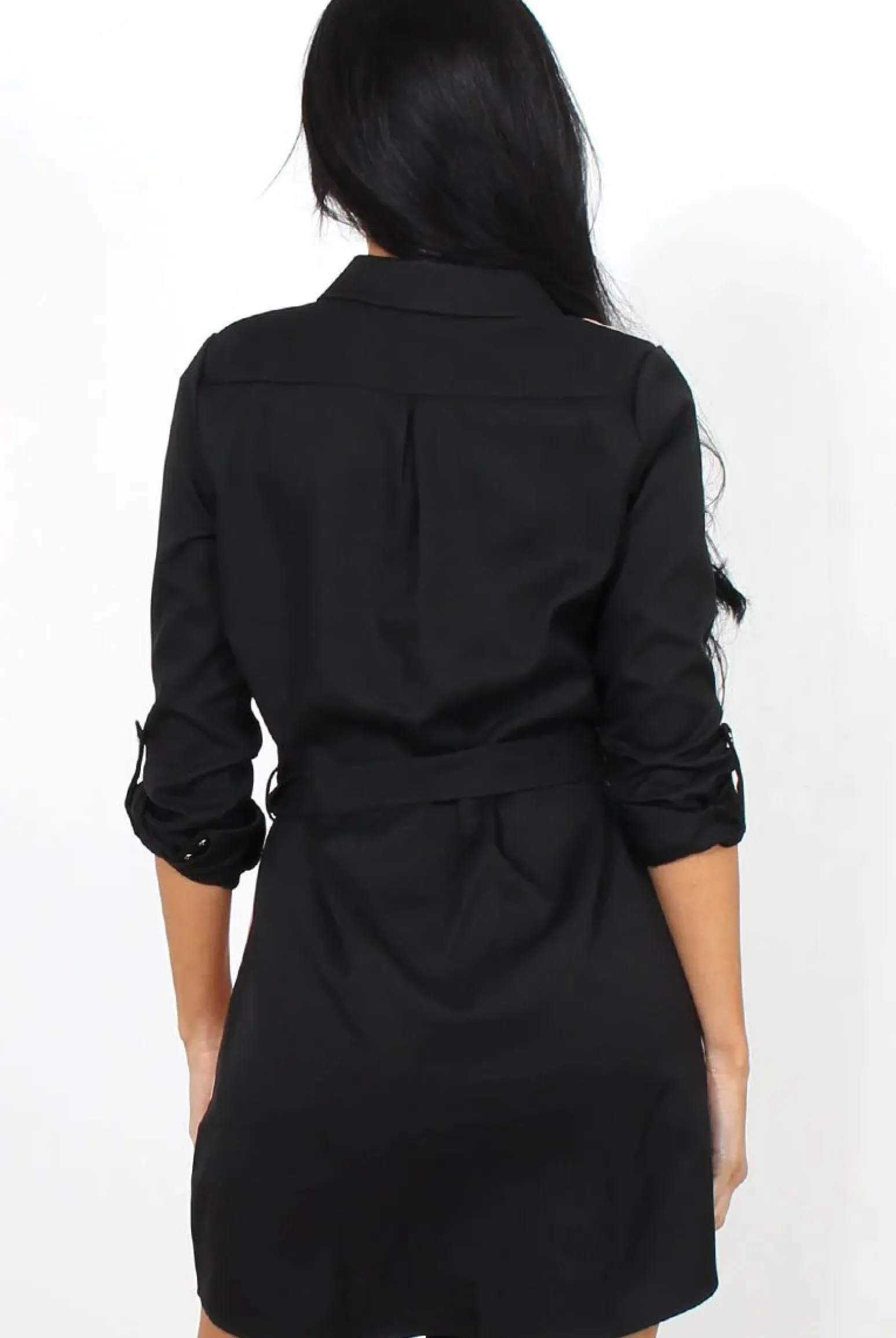 Rebellious Fashion Harper Pink Panel Shirt Dress