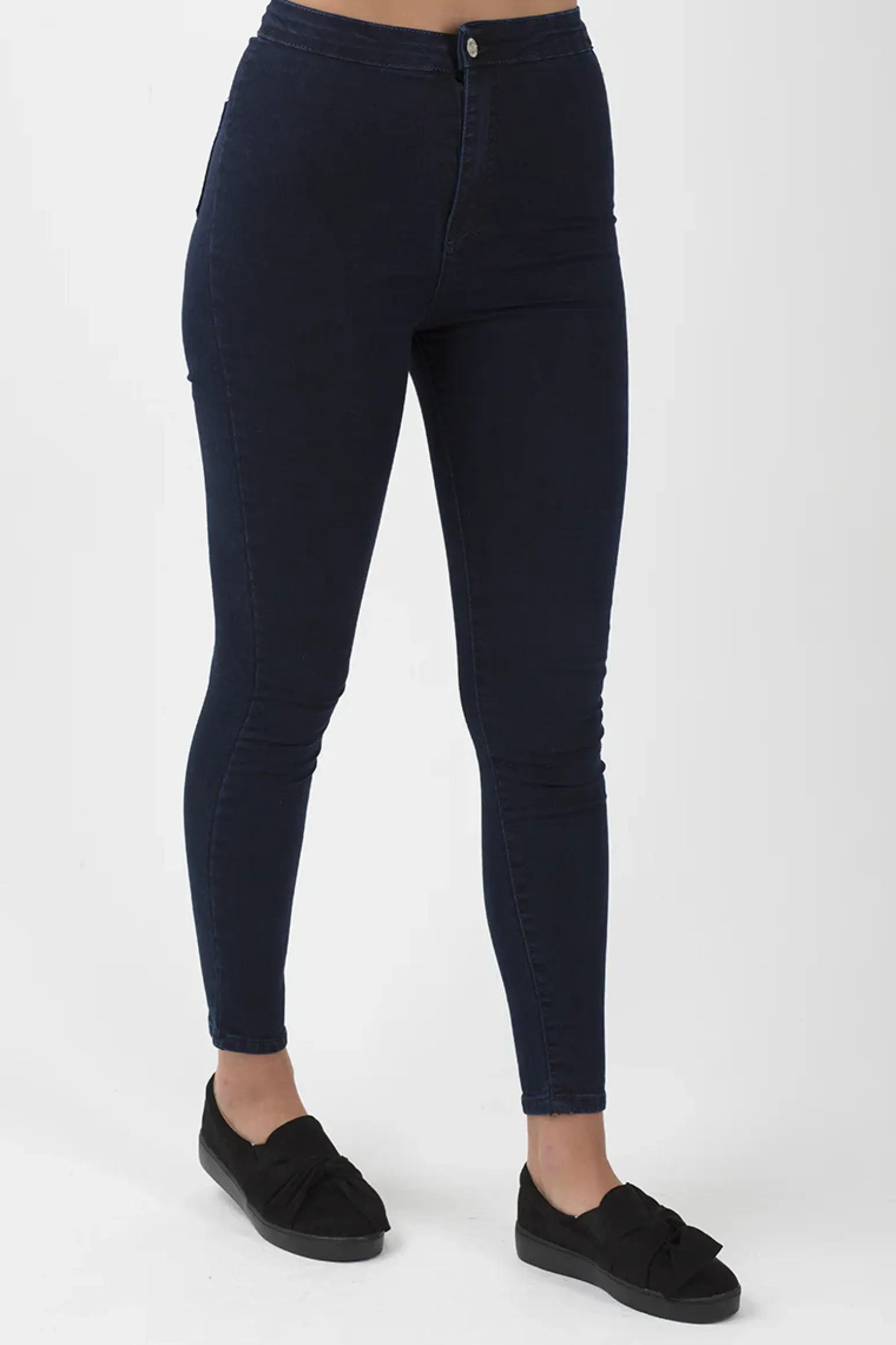 Rebellious Fashion Indigo High Waisted Skinny Jeans - Taylor