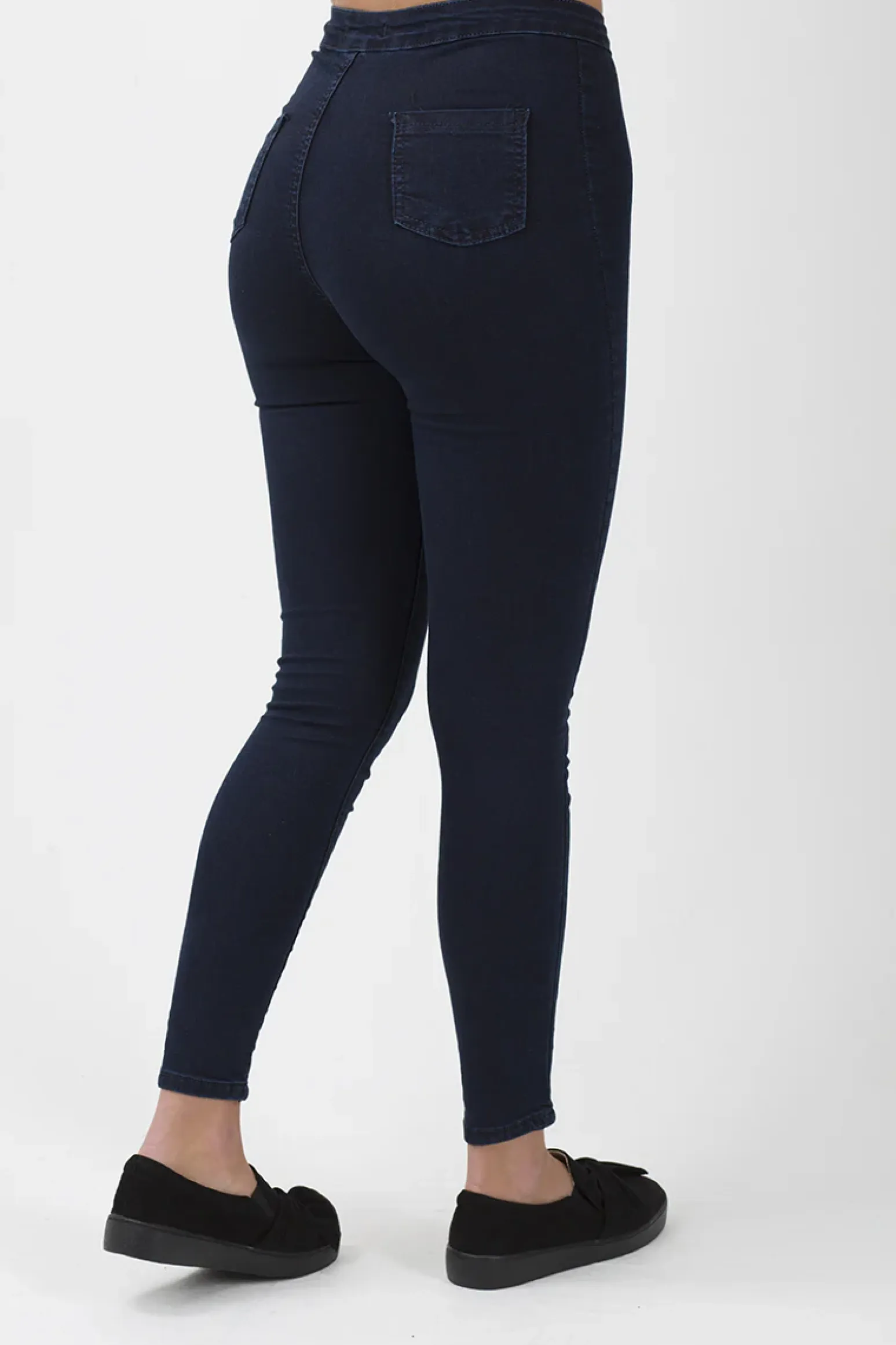 Rebellious Fashion Indigo High Waisted Skinny Jeans - Taylor