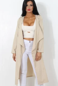 Rebellious Fashion Jilo Camel Duster Coat