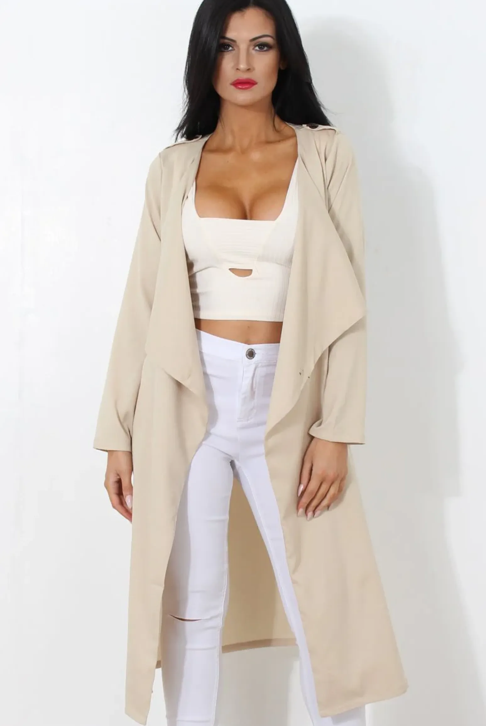 Rebellious Fashion Jilo Camel Duster Coat